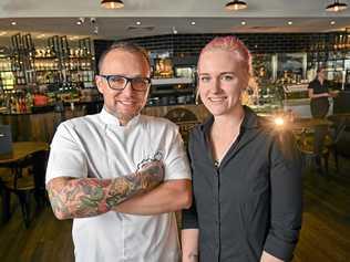 NEW MENU: Chapters Book Store, Cafe and Wine Bar chef Andres Bejarano and venue manager Jane Atkinson have teamed up to launch a new dinner menu. Picture: Cordell Richardson