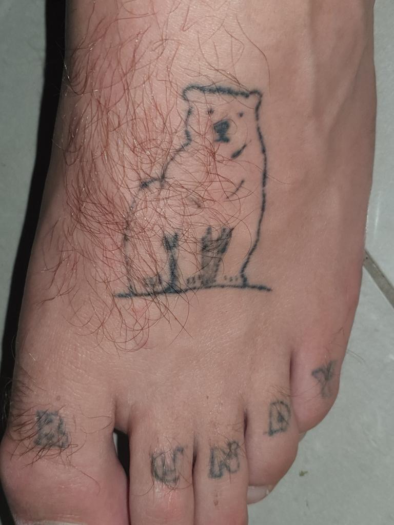 If ya can’t fight on rum ya can’t fight. And if you don’t do it yourself is it really a shit tattoo? The genius of this is it is not just that . Zac Philp did an absolute shit job on the Bundy Bear but it is the hair on his Hobbit toes that gives this tatt the je ne sais quoi. No Mount Gay rum for us, we have real class.