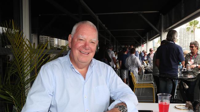 Paul Donovan in the Supercars VIP corporate box at the GC600. Picture by Scott Fletcher.