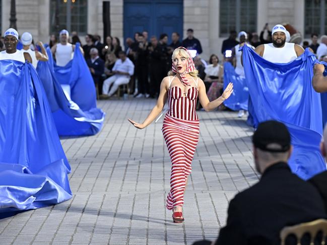 Sabrina Carpenter walks the runway during Vogue World: Paris at Place Vendome. Picture: Getty Images