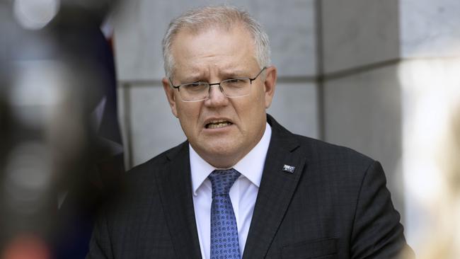 Scott Morrison in Canberra on Friday. Picture: Gary Ramage