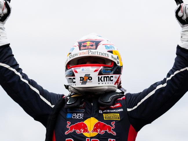 MELBOURNE, AUSTRALIA - SEPTEMBER 15: (EDITORS NOTE: A polarizing filter was used for this image.) Will Brown driver of the #87 Red Bull Ampol Racing Chevrolet Camaro ZL1 during the Penrite Oil Sandown 500, part of the 2024 Supercars Championship Series at Sandown International Motor Raceway, on September 15, 2024 in Melbourne, Australia. (Photo by Daniel Kalisz/Getty Images)