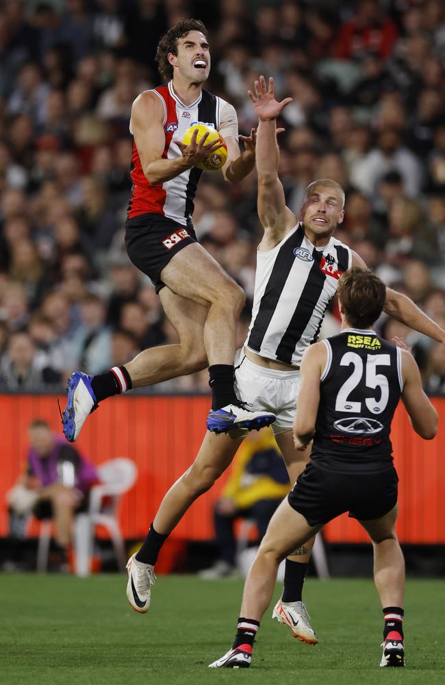 St Kilda attracted a big crowd for their home MCG clash with Collingwood last year. Picture: Michael Klein