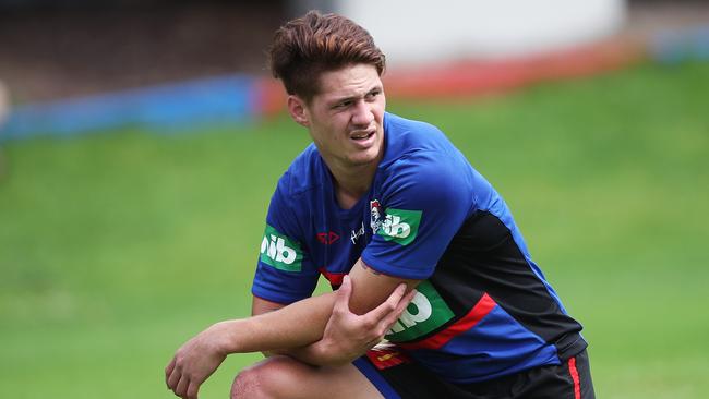 New recruit Kalyn Ponga joined the Knights from the Cowboys. Picture: Phil Hillyard