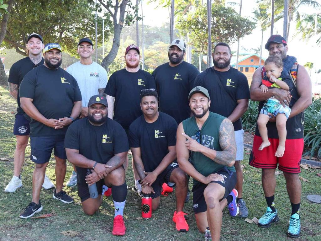 Members of Marn Business complete a nine kilometre group walk to honour the nine lives lost to suicide everyday