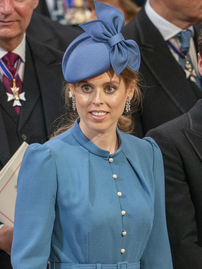 Princess Beatrice attends the Service of Thanksgiving for the Queen. Picture: Getty Images