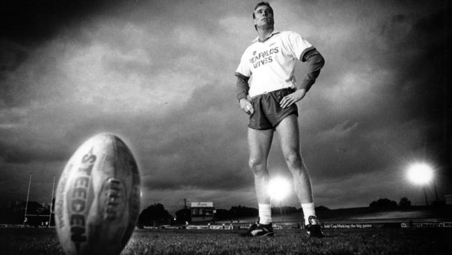 Ian Herron during a St George training session in 1992.