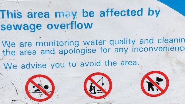 Sydney Water signs.