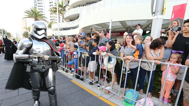 Pictured during the Superhero parade at Broadbeach as Part of Super Nova. Pic Mike Batterham