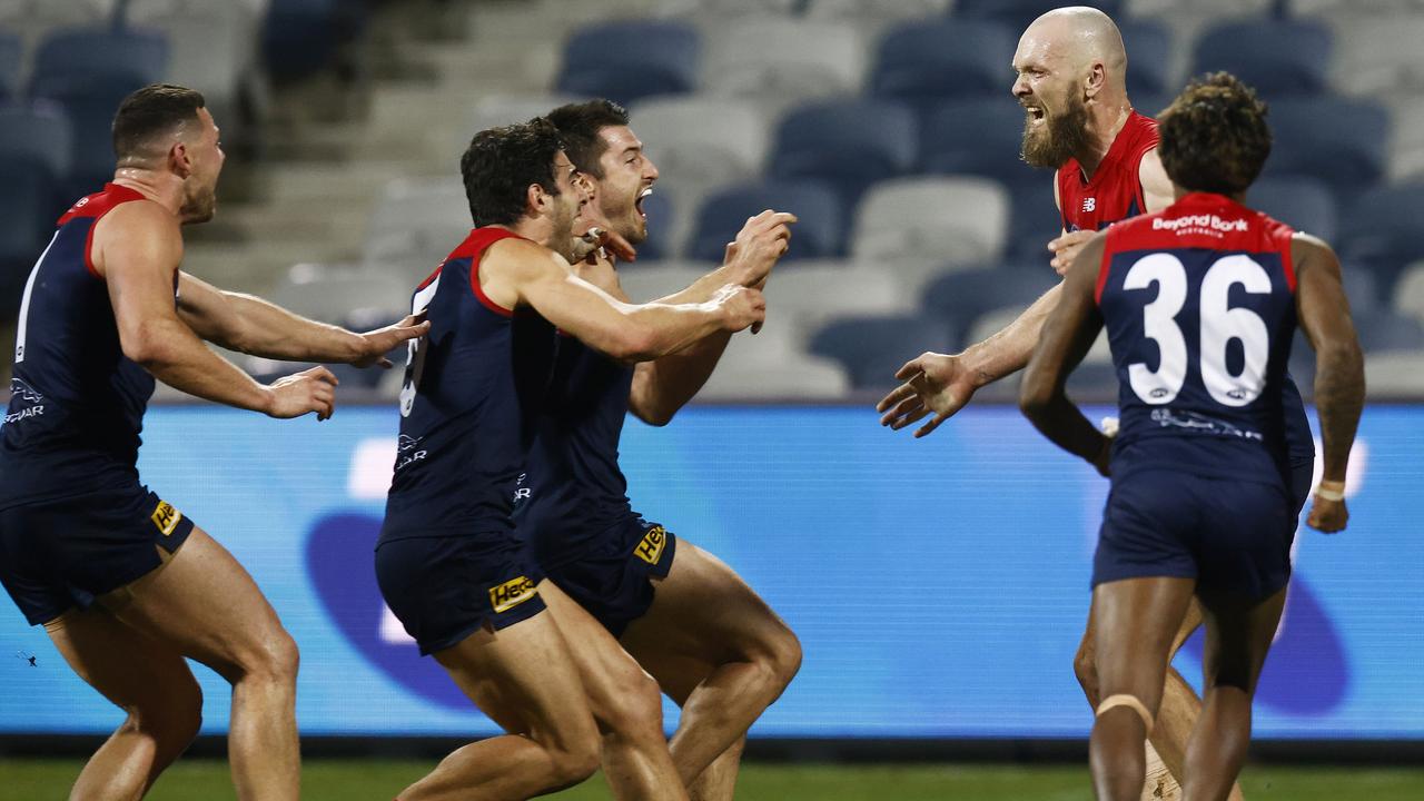 The Demons finished two points clear on top of the AFL ladder. Picture: Daniel Pockett / Getty Images