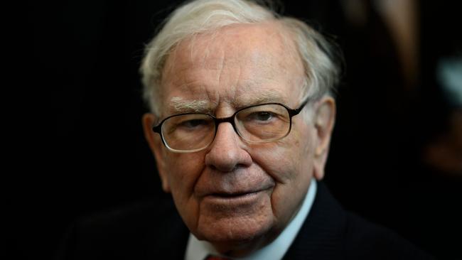 Warren Buffett, 90, has headed Berkshire Hathaway since 1965. Picture: AFP