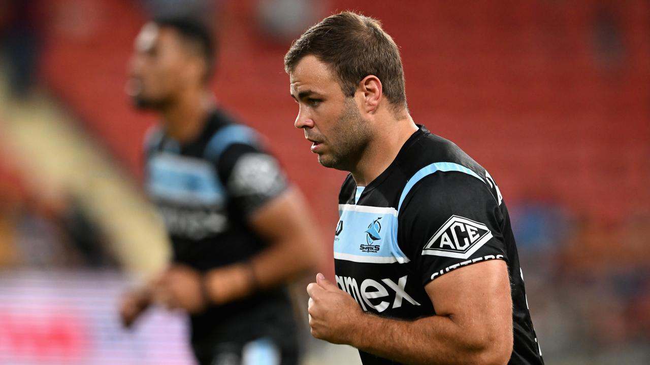 Wade Graham and the Sharks refused to take part in an NRL media event on Monday. Picture: Bradley Kanaris/Getty Images