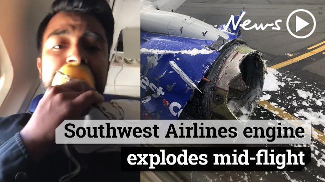 Southwest Airlines engine explodes mid-flight