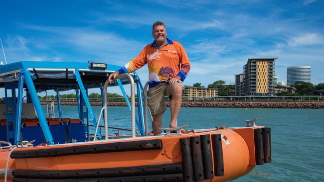 Sea Darwin's Jim Smith at an announcement that nominations are open for the Brolga (tourism) awards are open. Picture Glenn Campbell