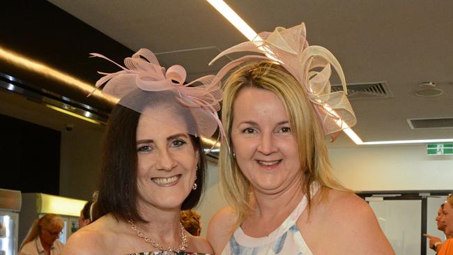 Jennifer Grady and Karen Ovens at Women in Law race day at Aquis GCTC, Bundall. Picture: Regina King