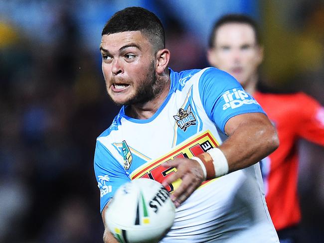 North Queensland Cowboys v Gold Coast Titans from 1300 Smiles Stadium, Townsville.  Titans Ash Taylor.  Picture: Zak Simmonds