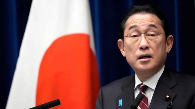 Japan's Prime Minister Fumio Kishida. Picture: AFP