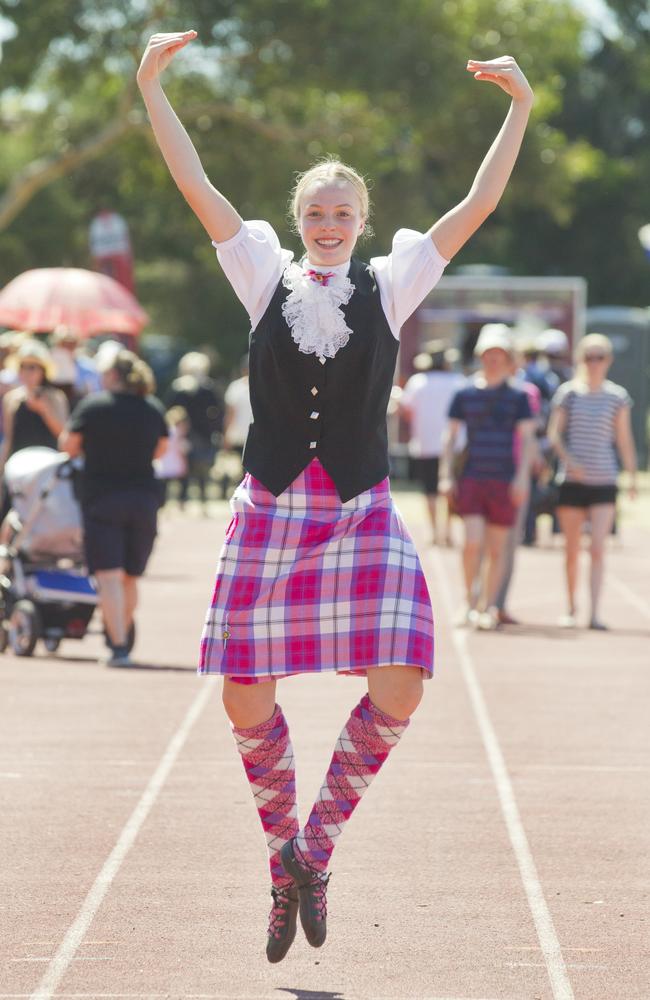 Dr Marshall said he was “saddened and stressed” by the loss of the gathering. Highland dancer, Sharon Plover from Ballarat at the 2017 event. Picture: Cormac Hanrahan