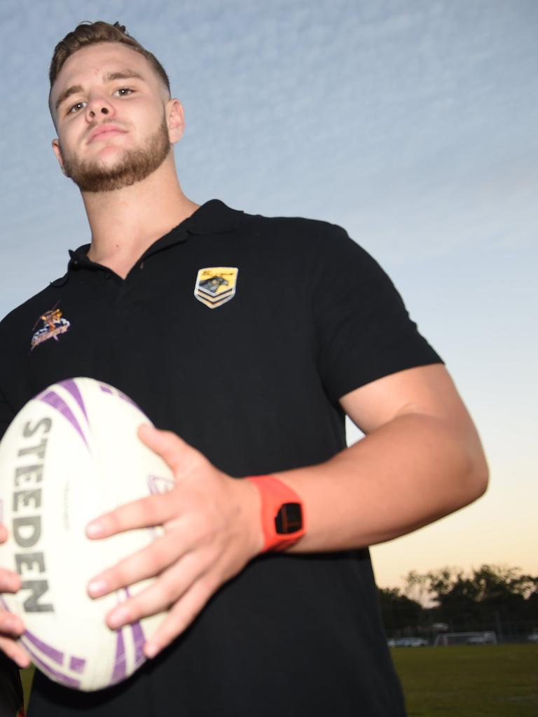 Kodi McConnell was the first Fraser Coast Falcons Academy player to earn a spot in Melbourne Storm's Sunshine Coast-based academy. Photo: Matthew McInerney