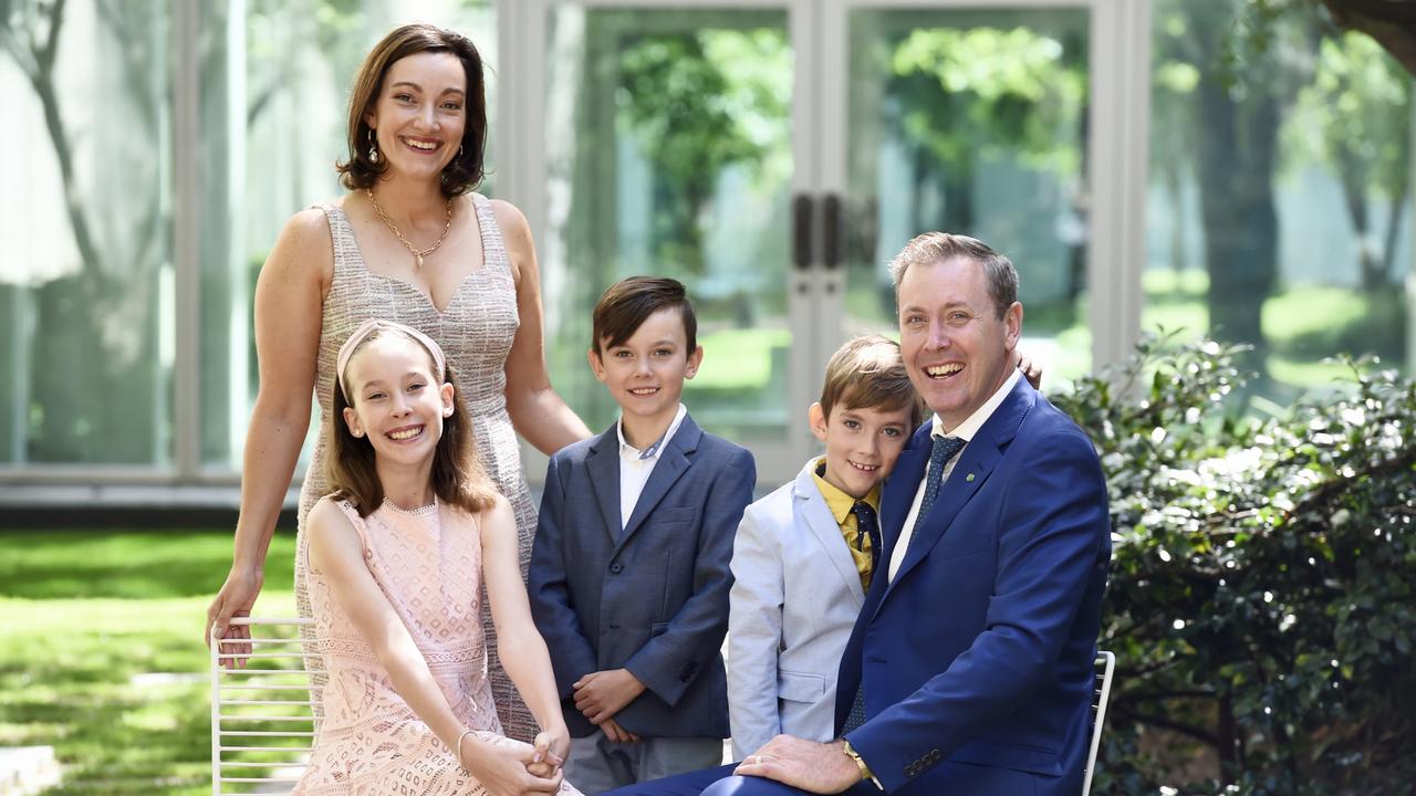 Garth Hamilton with his wife Louise and children, Adeline, Everard and Claude.