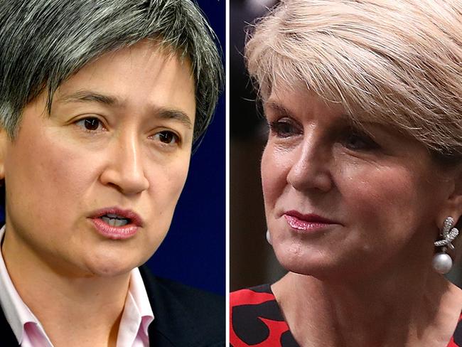 Penny Wong has accused Julie Bishop of a potential breach of ministerial standards for taking a new job with international development company Palladium. Picture: Supplied