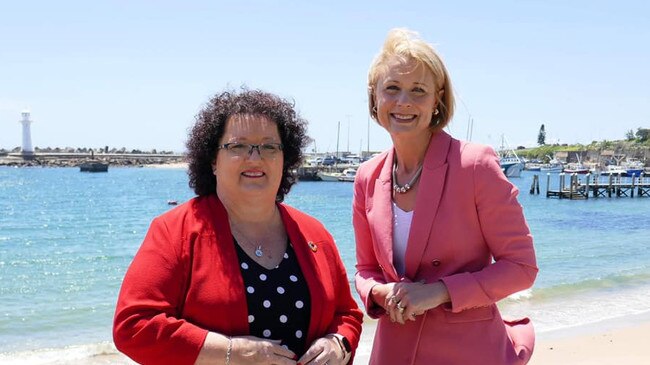 Wollongong councillor Tania Brown during the campaign with Labor's federal Fowler candidate and former NSW Premier Kristina Keneally. Picture: Facebook
