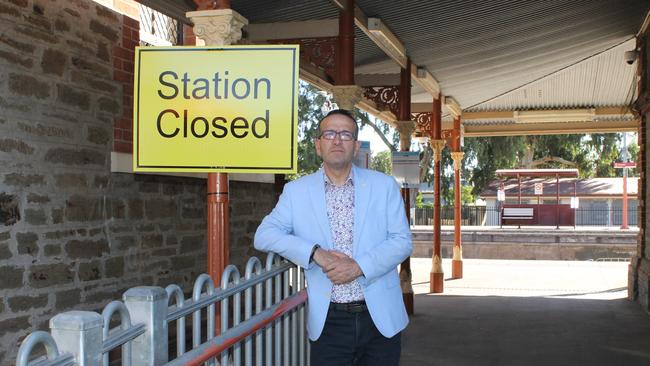 Local MP Tony Piccolo at the Gawler Rail Station. Picture Supplied