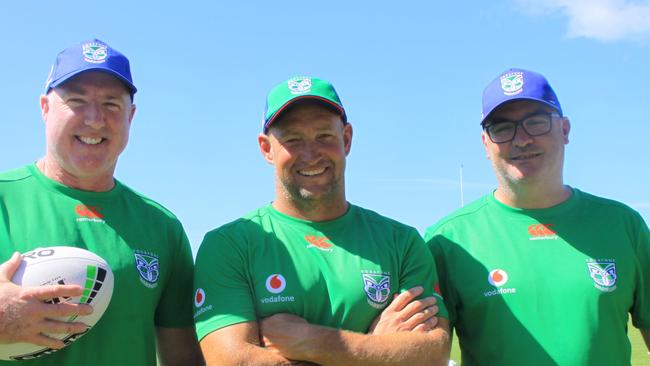 THREE MUSKETEERS: Three Northern Rivers mates, Nathan Brown, Craig Hodges and Cameron George hold the key roles at the NRL's NZ Warriors of head coach, assistant coach and chief executive officer, respectively. Photo: Alison Paterson