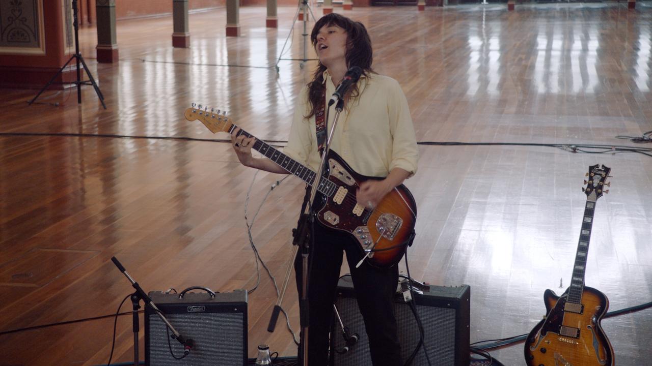 Courtney Barnett performs a global live-stream concert from Melbourne on December 17, 2020. Picture: Supplied