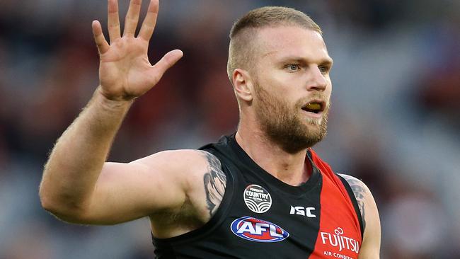 Essendon’s Jake Stringer also credits Jan Beames for saving him from his gambling addiction. Picture: Michael Klein