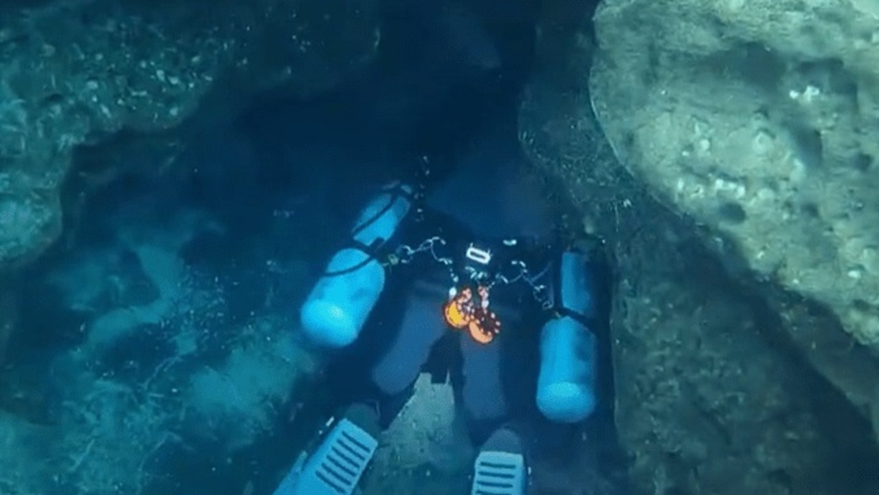 Diver dies in notorious 100ft underwater cave