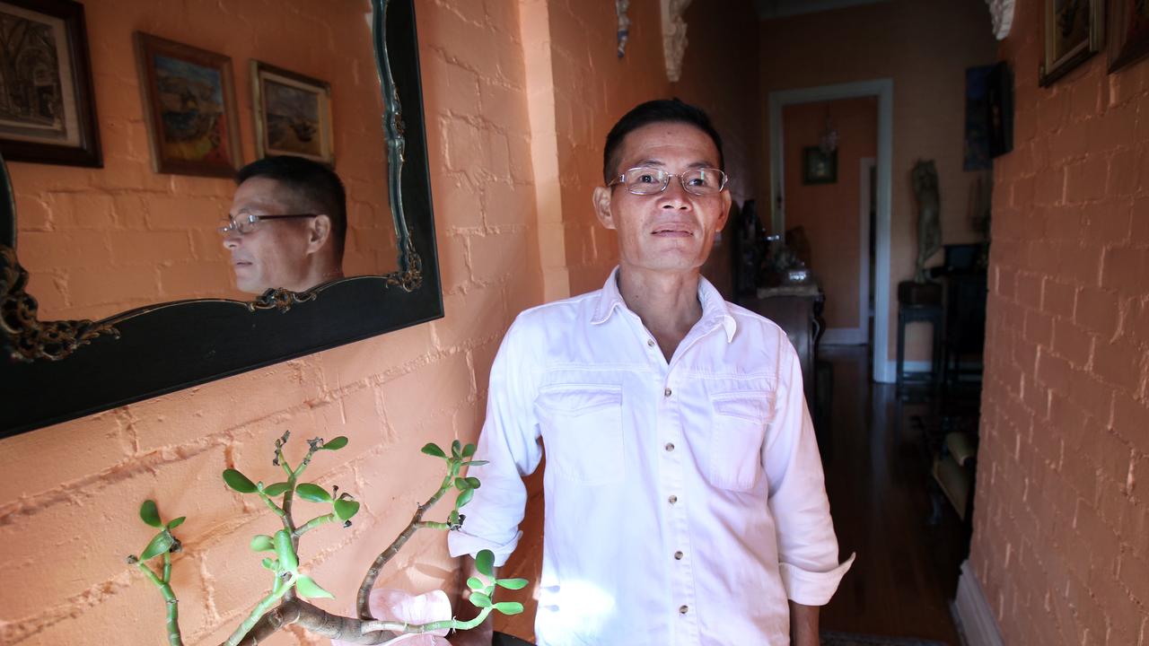 Philip Leung at his home in Alexandria, Sydney.