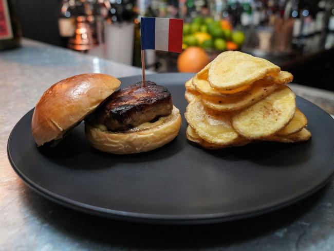 Petit foie gras burger at La Buvette