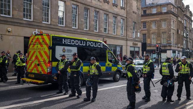 An increased and high profile police presence in Newcastle after the British riots.