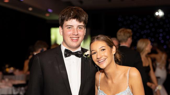 Angus Coleman and Sophie Lawson at the year 12 St Hilda formal. Photo: Celeste Humphrey