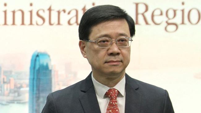 Hong Kong's new chief executive John Lee. Picture: AFP