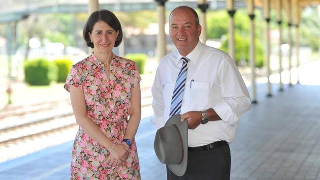 Gladys Berejiklian with her close friend and now disgraced former Wagga Wagga MP Darryl Maguire.