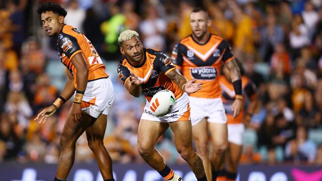 Api Koroisau was the best player on the field despite battling with gastro. Picture: Jeremy Ng/Getty Images