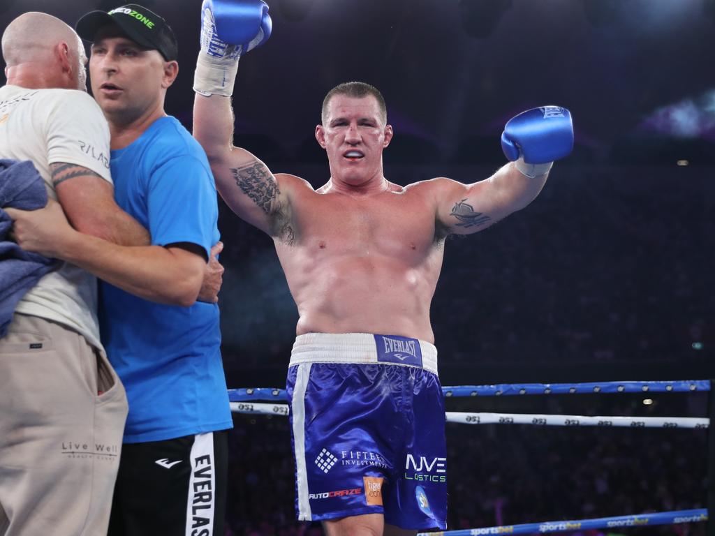 Paul Gallen vs Mark Hunt boxing result Con Ange Carl Webb post