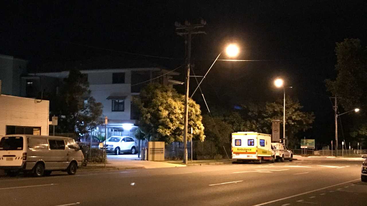 Police are negotiating with a man inside a Shakespeare St apartment complex in Mackay.