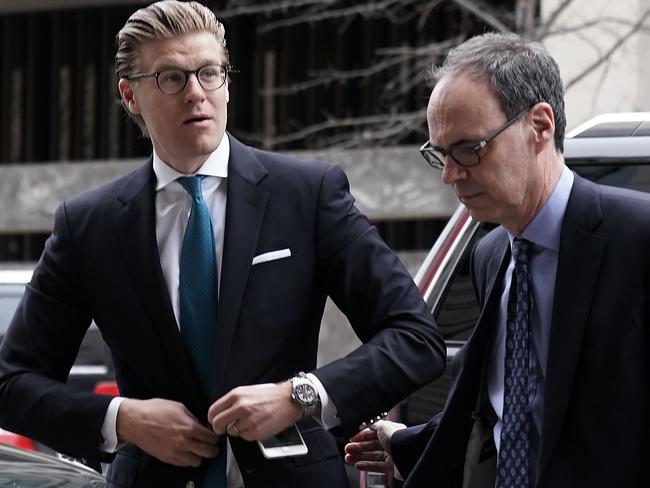 Lawyer Alex van der Zwaan (left), has been sentenced and fined for lying to Robert Mueller’s Russia probe. Picture: AFP