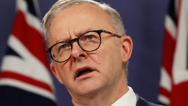 Anthony Albanese in Sydney on Friday. Picture: Getty Images