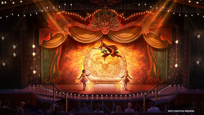 Le Cirque Arcanus will house the full-scale, live theatre experience. Photo: Universal Epic Universe