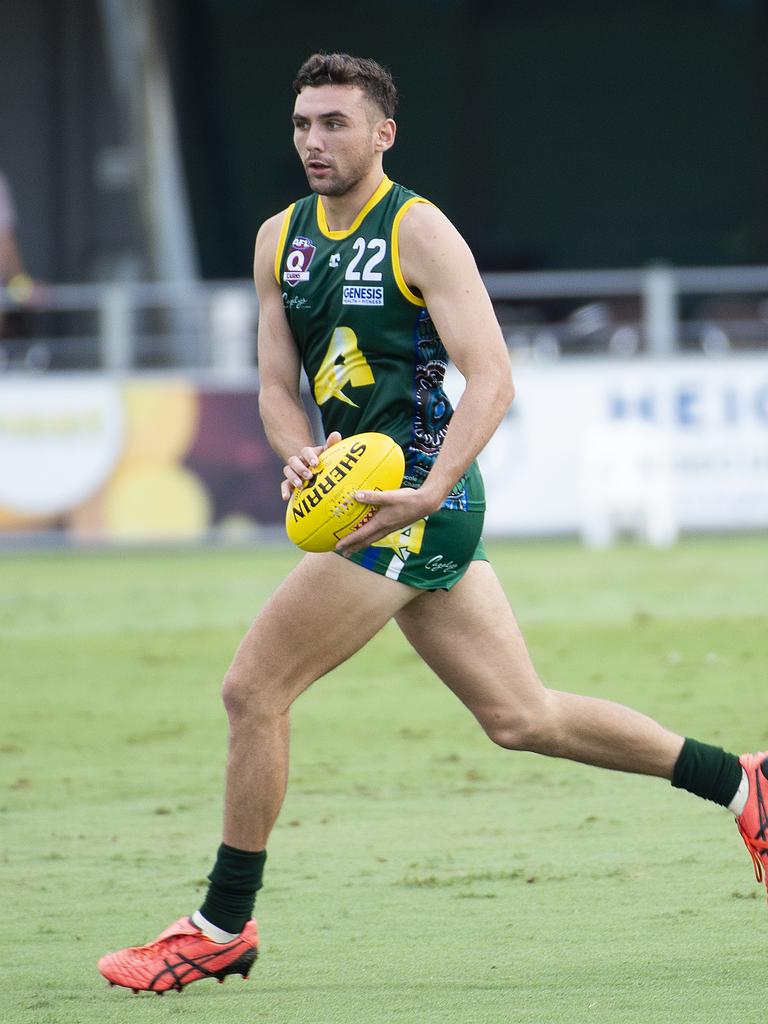 Zac Straker of the Cairns Mens All Stars. Picture: Emily Barker