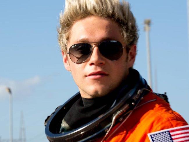 One Direction on the set of the video for Drag Me Down. Picture Supplied