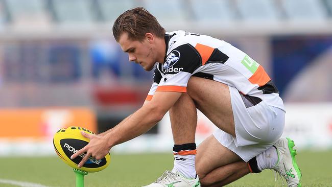 Ryan Papenhuyzen playing for Wests Tigers U20s back in 2017.