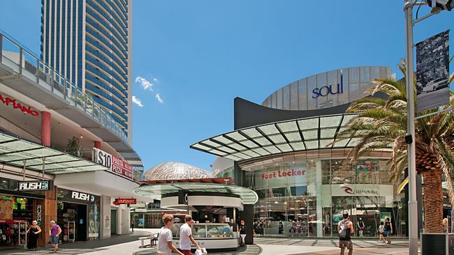 Retail space in Cavill Mall is the most expensive on the Gold Coast.