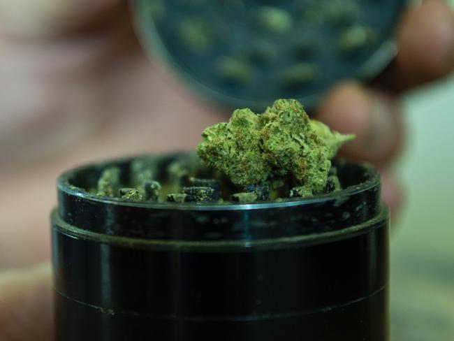 Michael Sacagio uses prescribed medicinal cannabis for chronic pain and mental health, Monday, July 25, 2022. Picture: Kevin Farmer