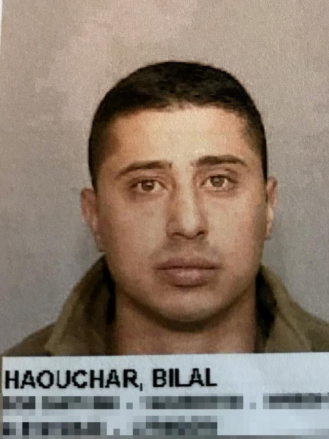 The 2013 mug shot of Bilal Haouchar.