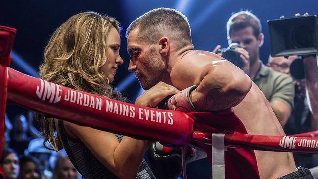 Lots of emotion ... Rachel McAdams and Jake Gyllenhaal in Southpaw.